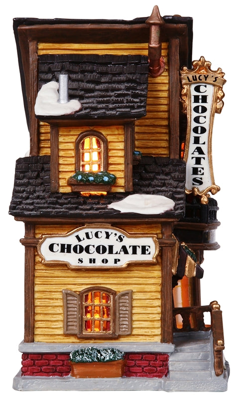 Lemax 45052 Village Lucy's Chocolate Shop, 9.1" H x 9.3" W