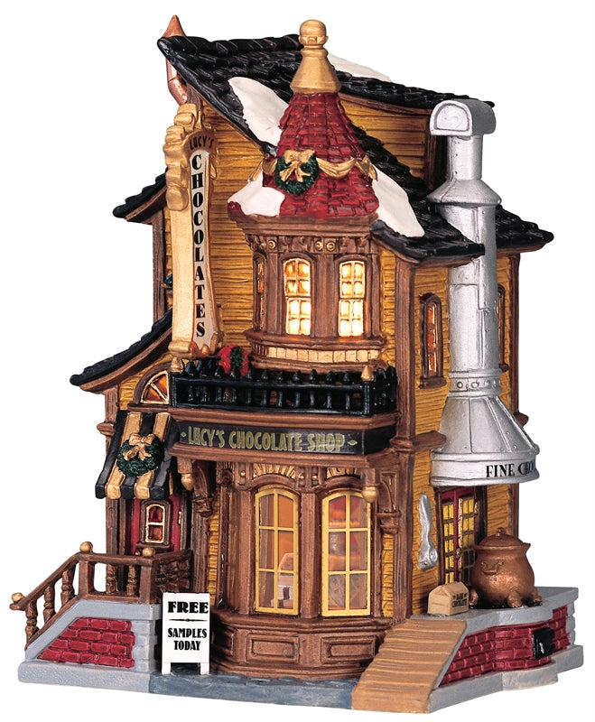 Lemax 45052 Village Lucy's Chocolate Shop, 9.1" H x 9.3" W