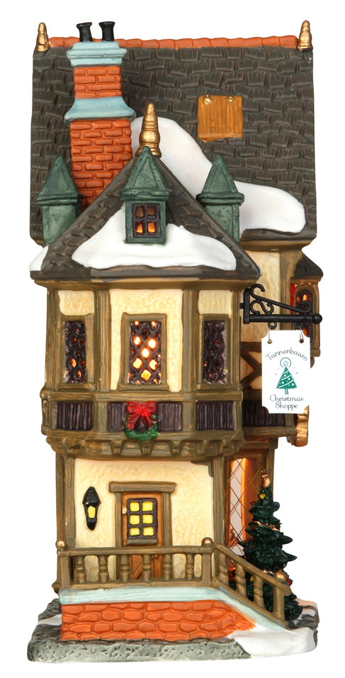 Lemax 35845 Village Tannenbaum Christmas Shoppe, 11.5" H x 7.2" W