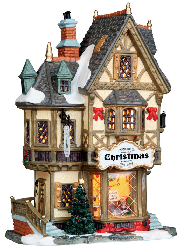 Lemax 35845 Village Tannenbaum Christmas Shoppe, 11.5" H x 7.2" W