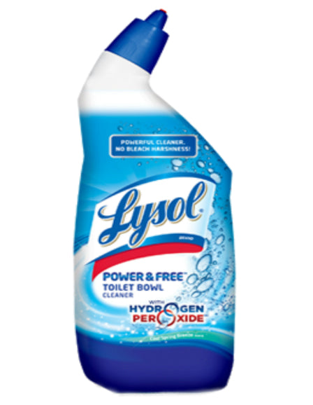 Lysol 85020 Power And Free Toilet Bowl Cleaner, Cool Spring Breeze,  24 Oz.