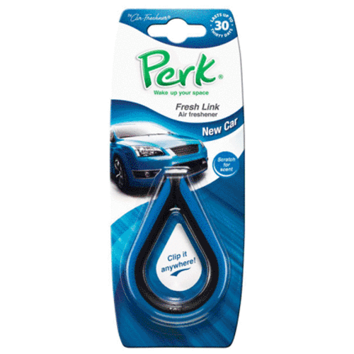 Perk CTK-52008-24 Fresh Link Car Air Freshener, New Car