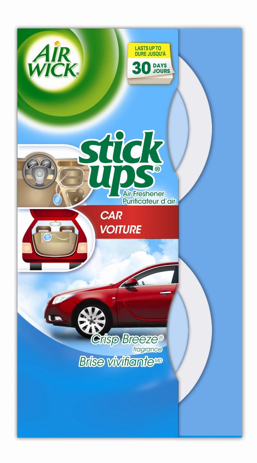 Airwick 6233885823 Stick Ups Air Freshener, Crisp Breeze