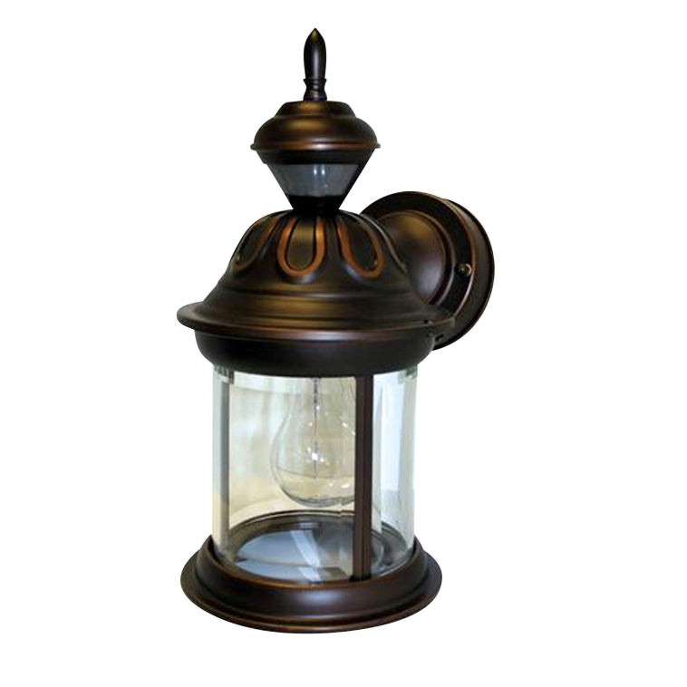 Heath Zenith HZ-4168-AZ Motion Activated Wall Lantern, Antique bronze