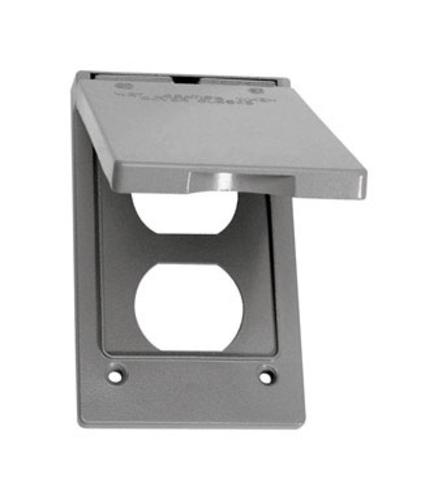 Sigma 14246 Vertical Duplex Receptacle Cover, 1 Gang, 4.57" x 2.83"