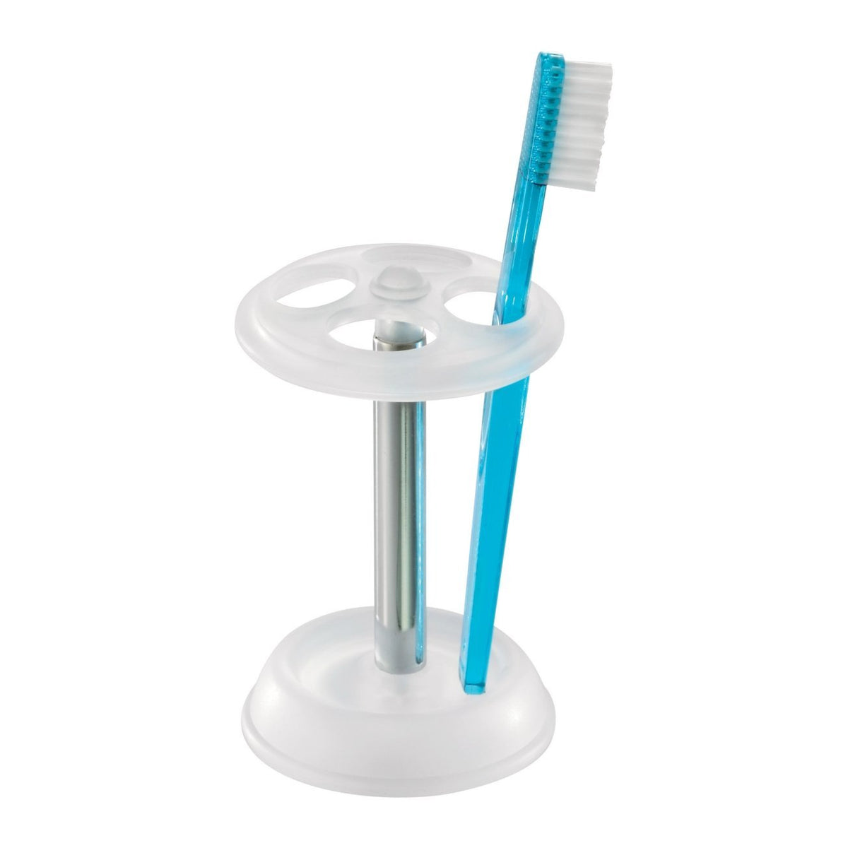 InterDesign 43287 York Toothbrush Stand, Clear Frost