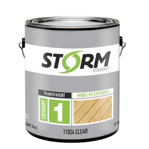 California Paint 110241 Storm Stain Exterior Wood Life Extender, 1 Gallon, Clear