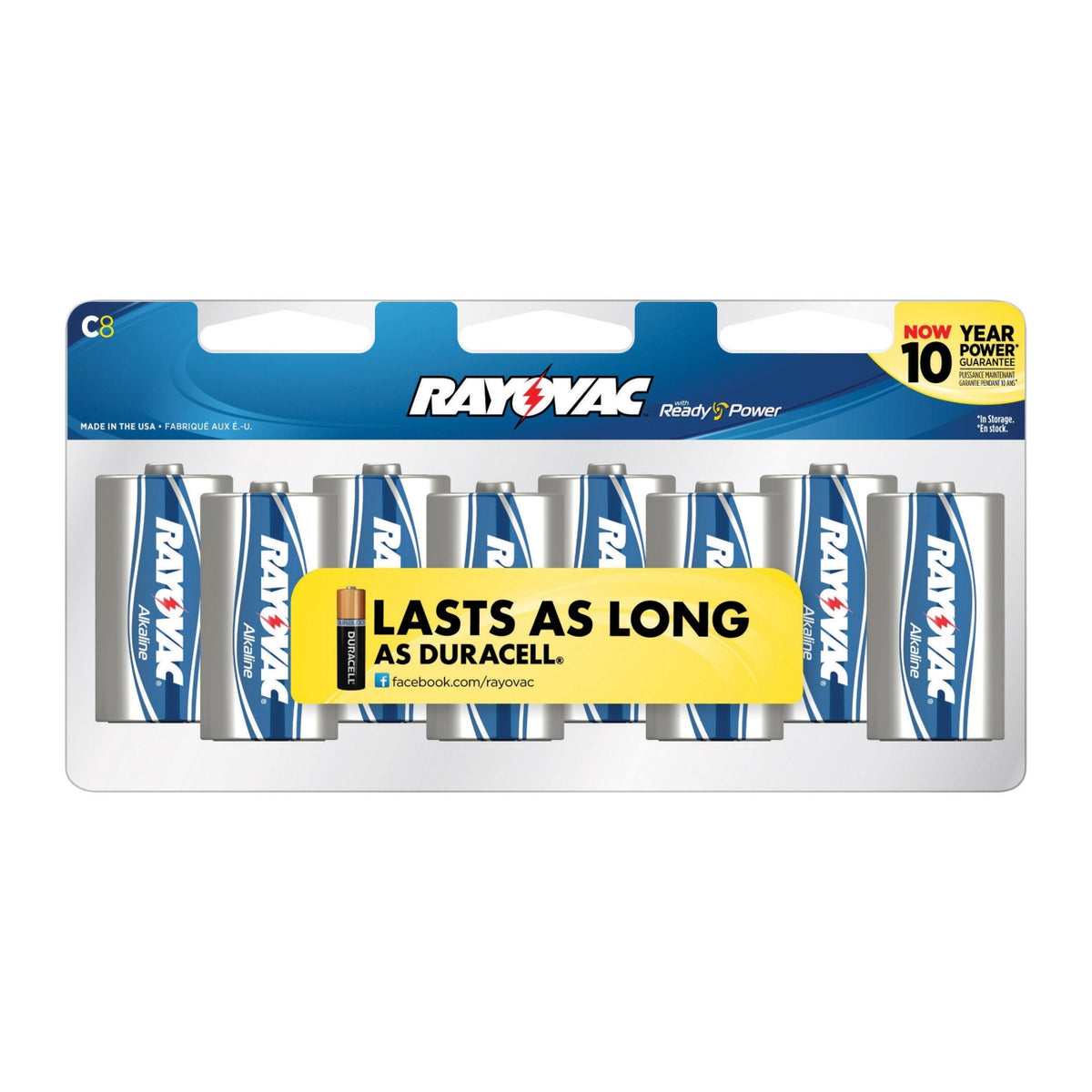 Rayovac 814-8CF C Alkaline Battery