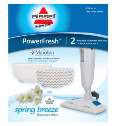 Bissell 5938 Power Fresh Mop Pads & Steam Cartridge