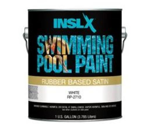 Insl-X RP2710092-01 Rubber Based Swimming Pool Paint, 1 Gallon, Stain White