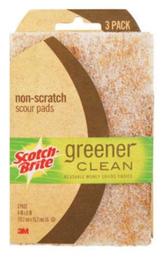 Scotch-Brite 97223-3-12 Greener Clean Scour Pad