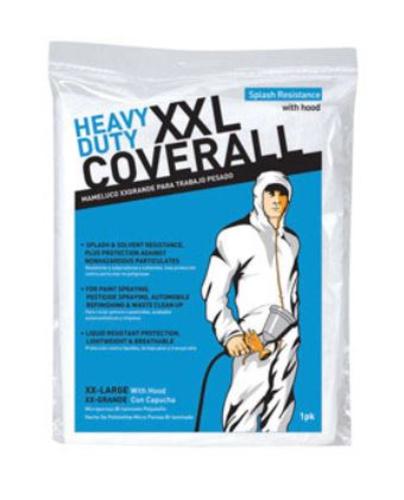 Trimaco 09962/6 Heavy Duty Coveralls, White, XXL