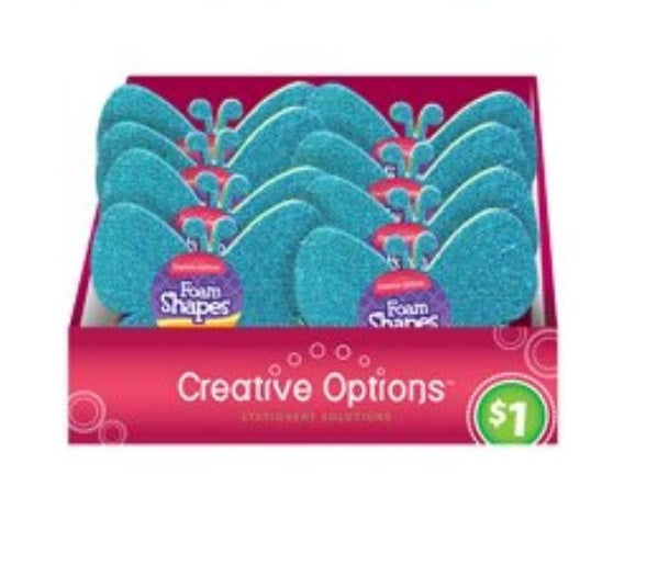 Creative Options 9870 Foam Shapes, 9 Count