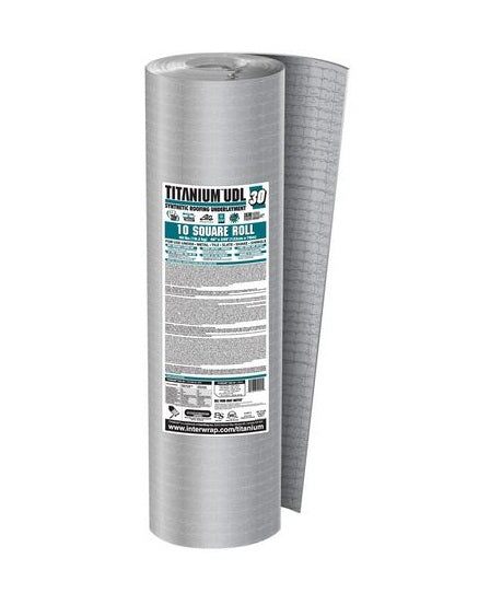 Titanium UDL30 Professional Grade Roof Underlayment, 48" x 250'
