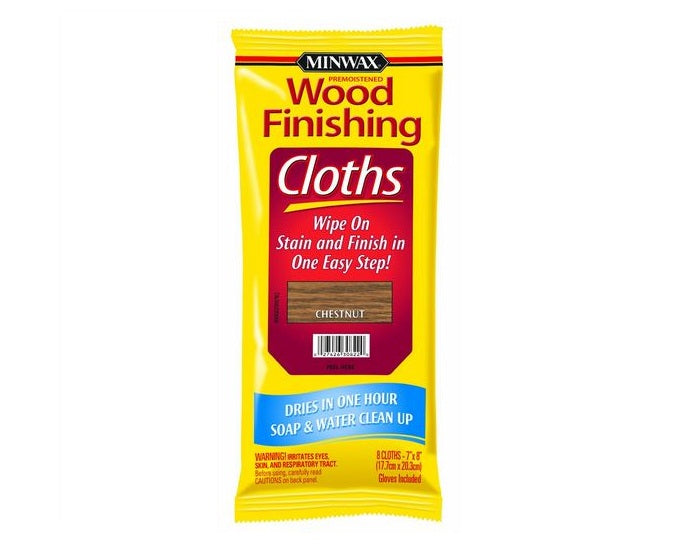 Minwax 30822 Wood Finishing Cloths, Chestnut