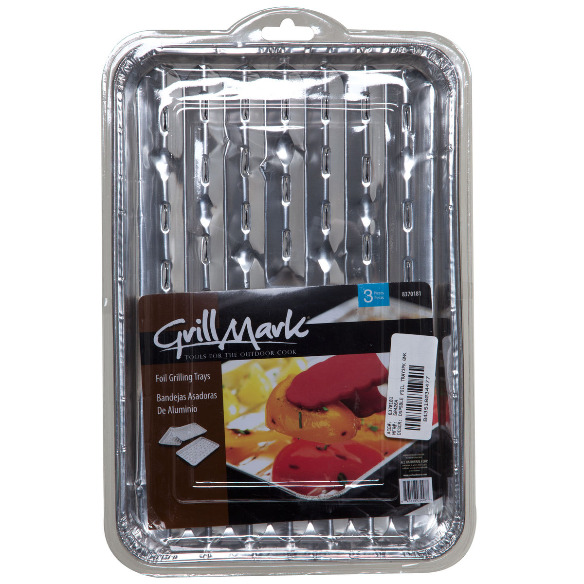Grillmark 50426A Disposable Foil Tops, 9" x 13.5", 3 Per Pack