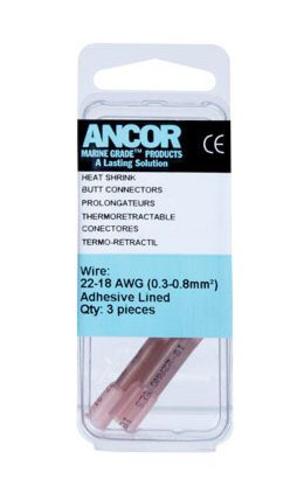Ancor 309003 Marine Grade Adhesive Lined Heat Shrink Butt Connector