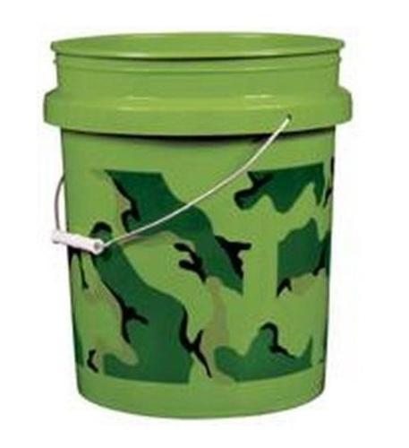 Encore Plastics 350047 Camouflage Paint Pail, Forest Green, 5 Gallon