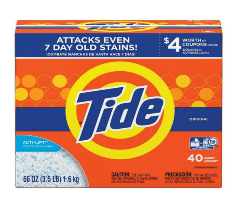 Tide 84981 Powder Detergent, 56 Oz