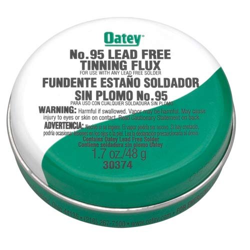 Oatey No.95 Lead-Free Tinning Solder Paste Flux, 1.7 Oz, Greenish-Gray