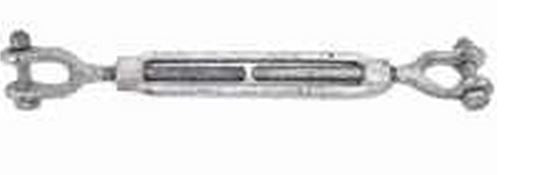 Baron 19-5/8X6 Jaw/Jaw Turnbuckle, 5/8" x 6", Galvanized