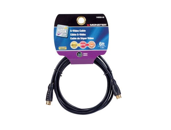 Monster 140058-00 S-Video Cable, 6' L