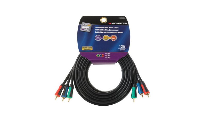 Monster 140056-00 Component Video Cable, 12' L