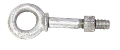 Baron 22213 Eye Bolt, 3/8" x 4-1/2", Galvanized