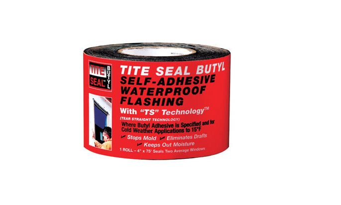 Tite-Seal TSB475 Flashing Butyl, 4" x 75', White