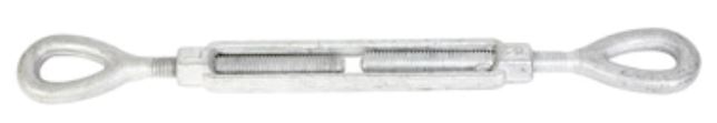 Baron Mfg 15129 Turnbuckle, 1/2" x 9", Galvanized