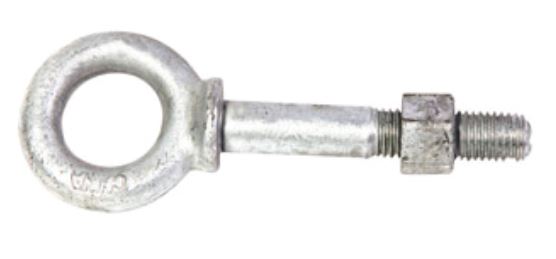 Baron Mfg 22212 Eyebolt, 1/2", Galvanized