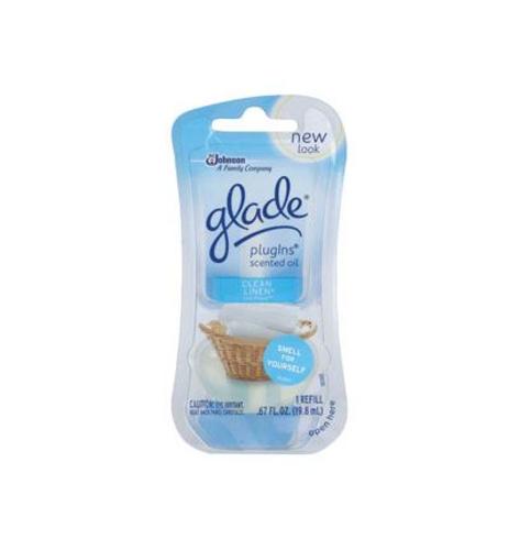 Glade 73891 PlugIns Scented Oil Refill, Clean Linen