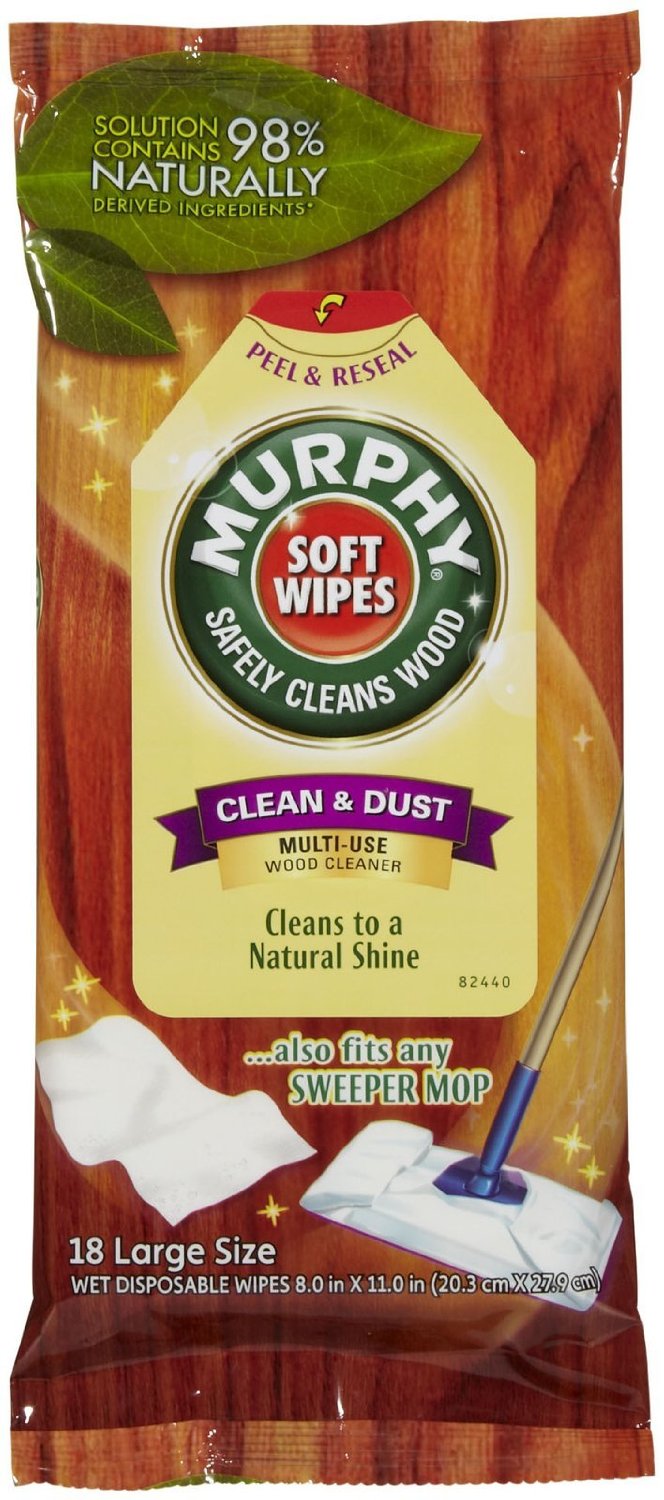 Murphy 125902 Oil Soap Soft Wipes, 18 Count