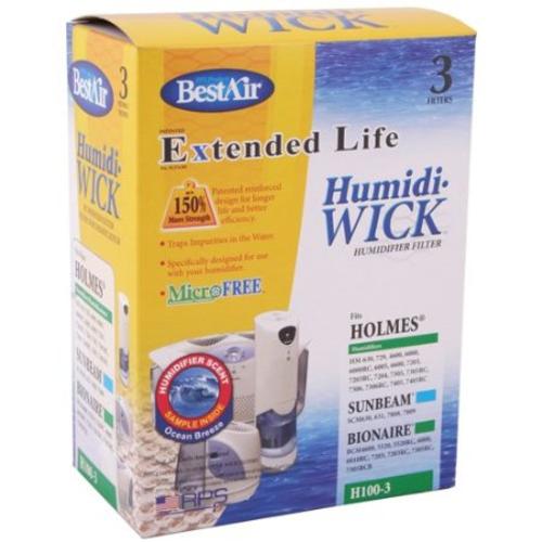 Best Air H100-3-5/H100-6 Extended Life Humidifier Filter, White
