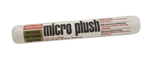 Wooster R235-14 Micro Plush Roller Cover, White, 14", 5/16" Nap