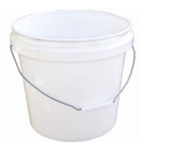 Encore Plastics 30448 White Paint Pails, 3.5 Gallon