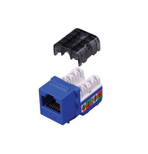Monster 140141-00 Just Hook It Up Cat5e Keystone Insert, Blue
