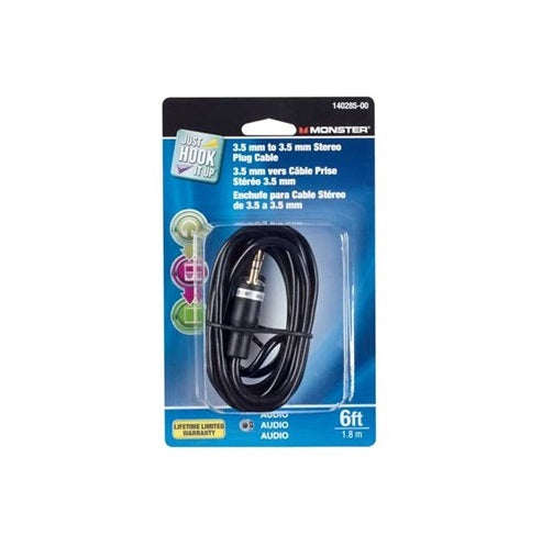 Monster 141081-00 Stereo Cable, 3'
