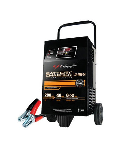 Schumacher SE-4020-CA Automatic Wheel Battery Charger, 6V/12V