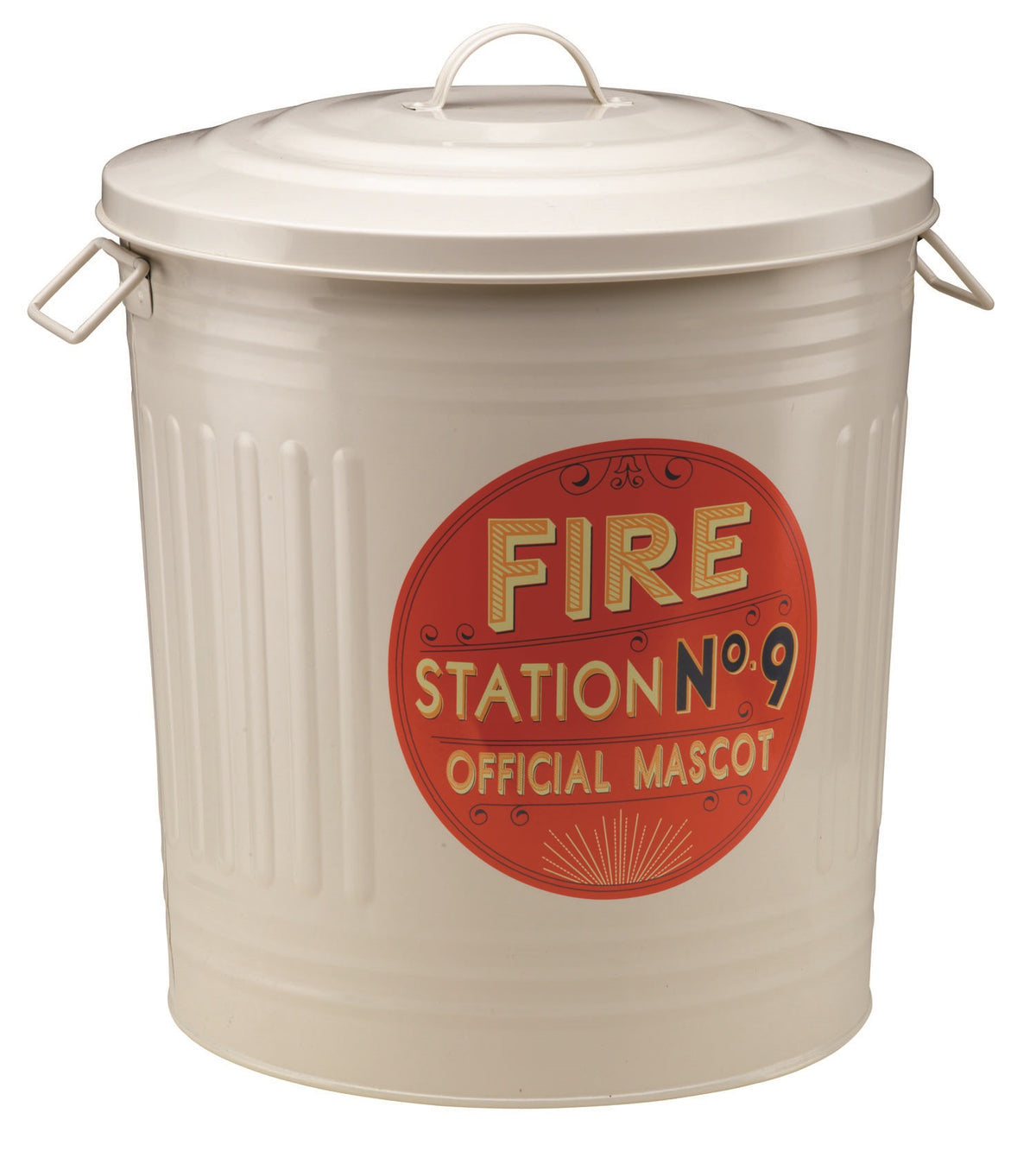 Ore Pet F431 Large Fire Station No. 9  Food Bin, Cream