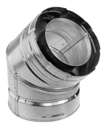 M&G Duravent 46DVA-E45 Direct Vent 45 Degree Elbow, Galvanized Finish