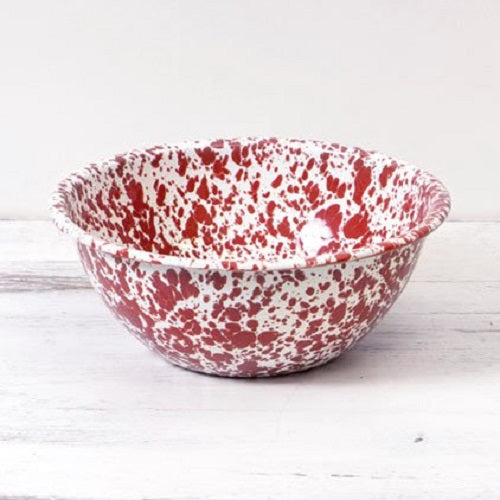 Crow Canyon D18RM Serving Bowl, 8" Diameter, Red Marble