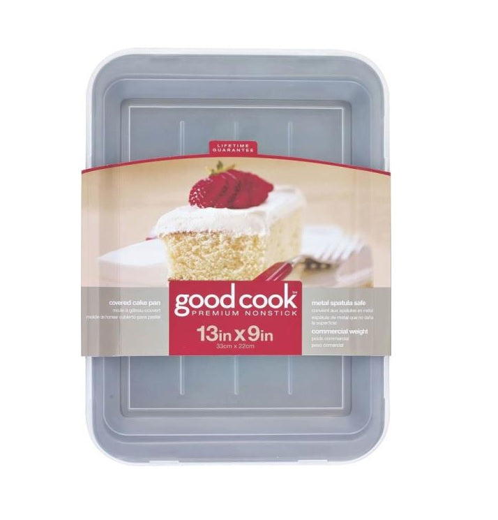 Good Cook 04009 Covered Cake Pan, 13" x 9"