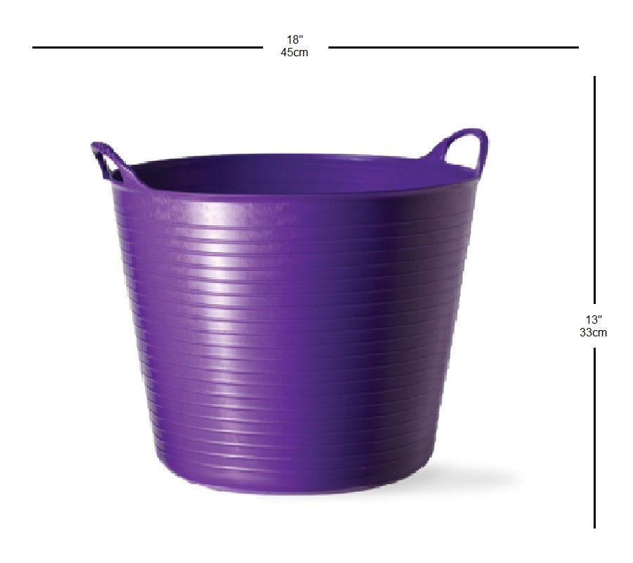 Tubtrugs SP42P Flexible Storage Bucket, 10 Gallon, Purple