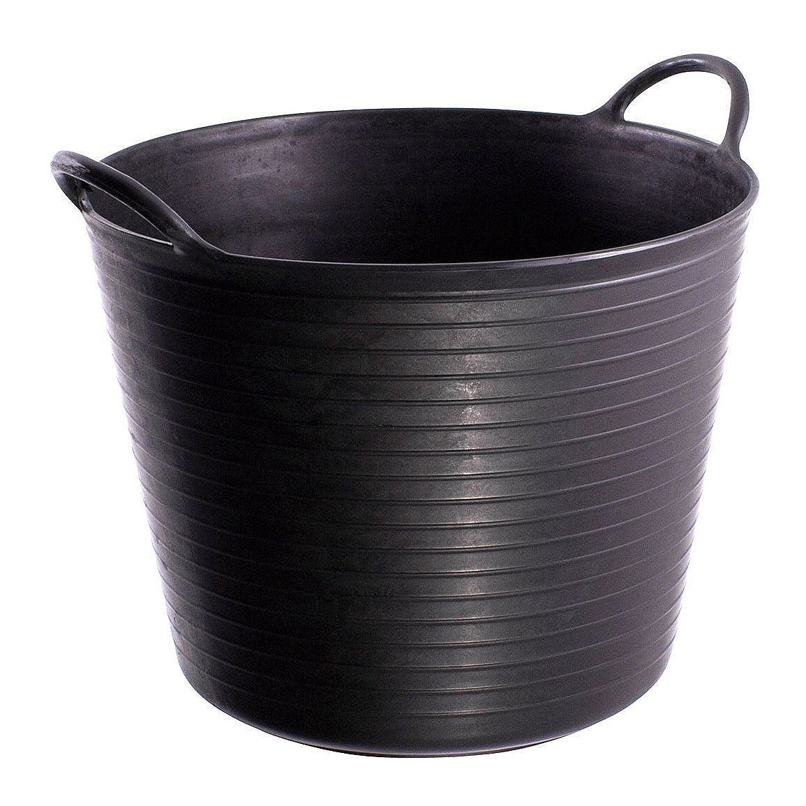 Tubtrugs SP42GBK Flexible Storage Bucket, 10 Gallon, Black