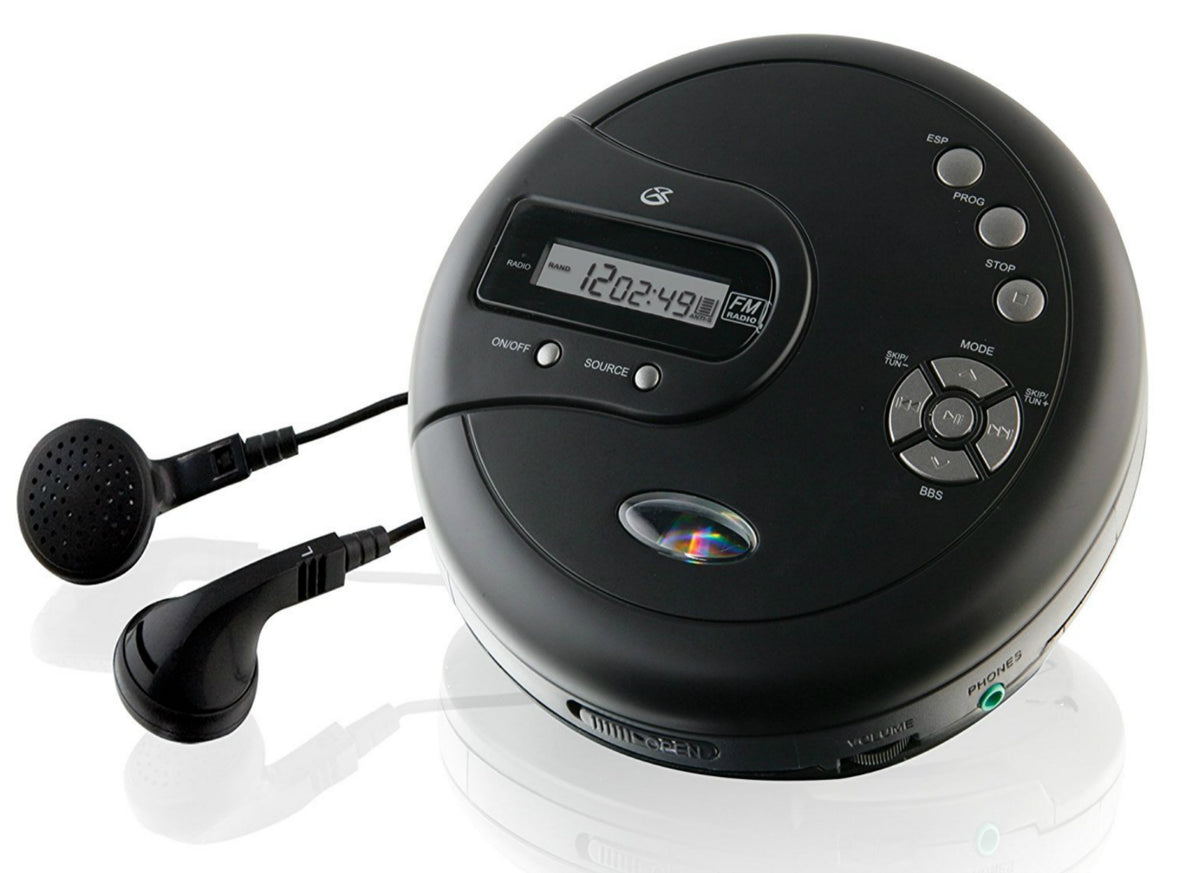 GPX PC332B Portable CD Player, Black