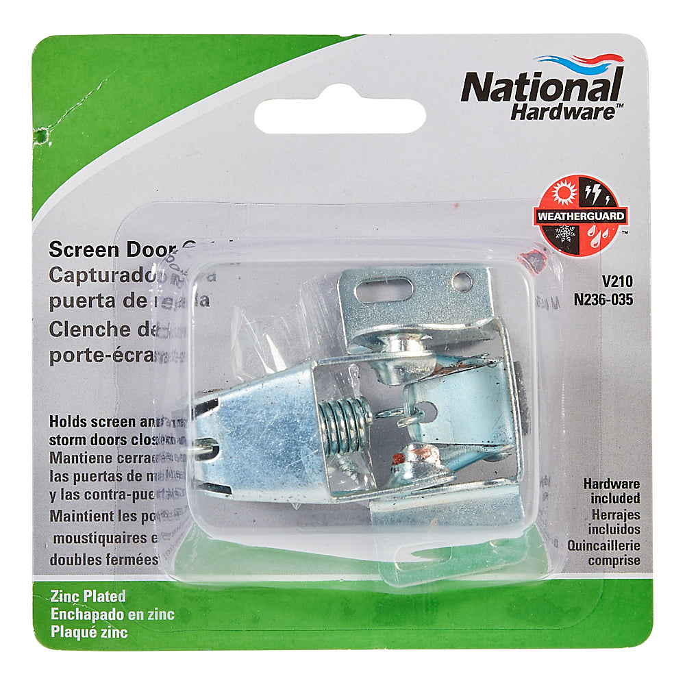 National Hardware N236-035 Pneumatic Screen & Storm Door Closer, Chrome, CD/2