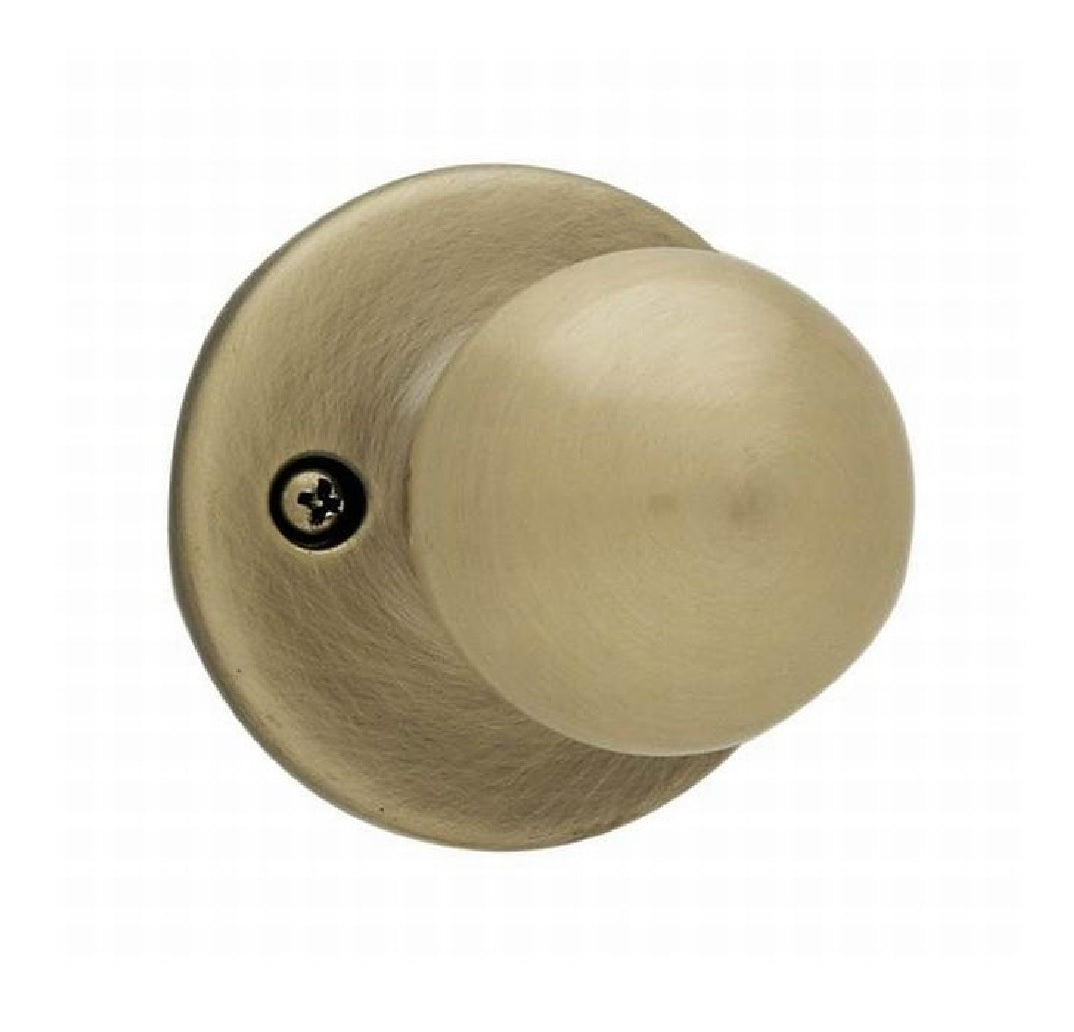 Kwikset 488P-5 Polo Half-Dummy Knob, Antique Brass