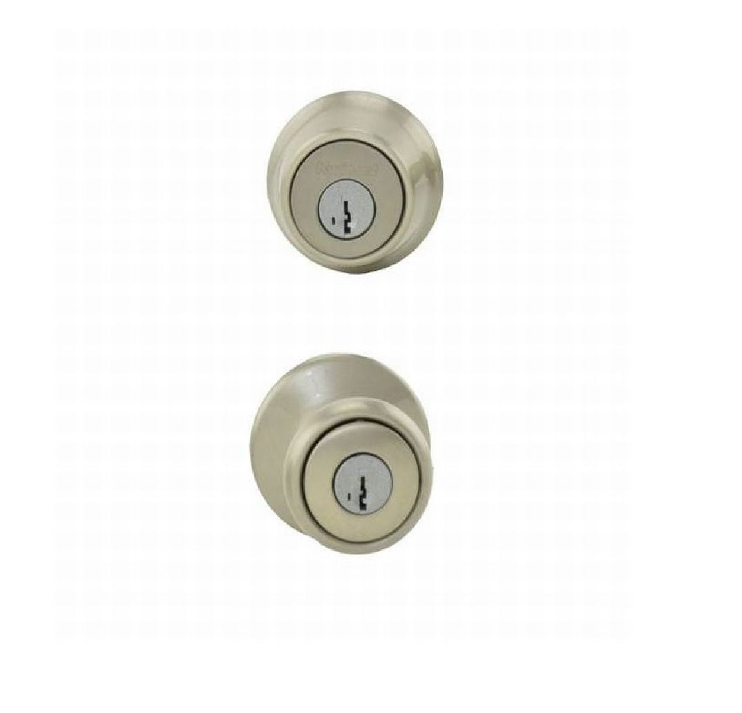 Kwikset 690T-15S Tylo Door Knob Combo Pack, Satin Nickel