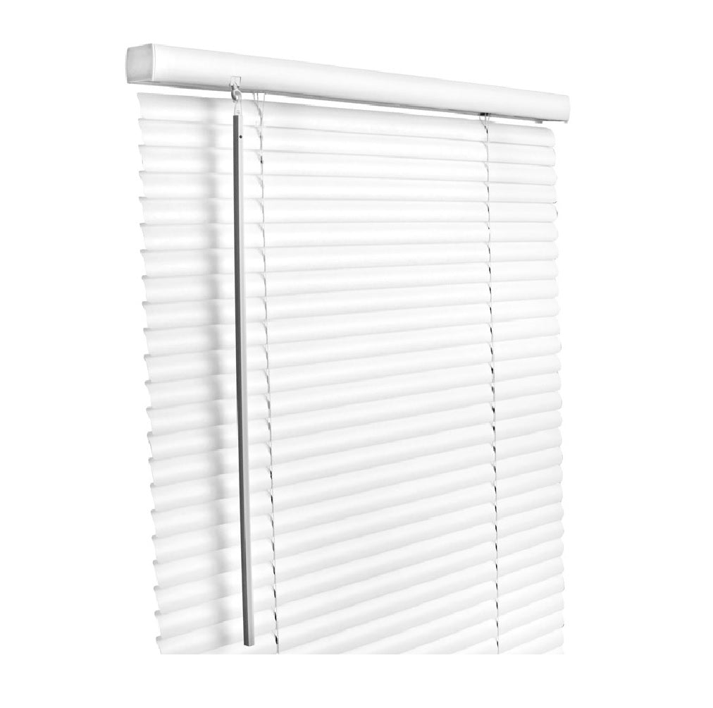 Living Accents MAX6064WH Horizontal Mini-Blinds, Vinyl, White, 60" 64"